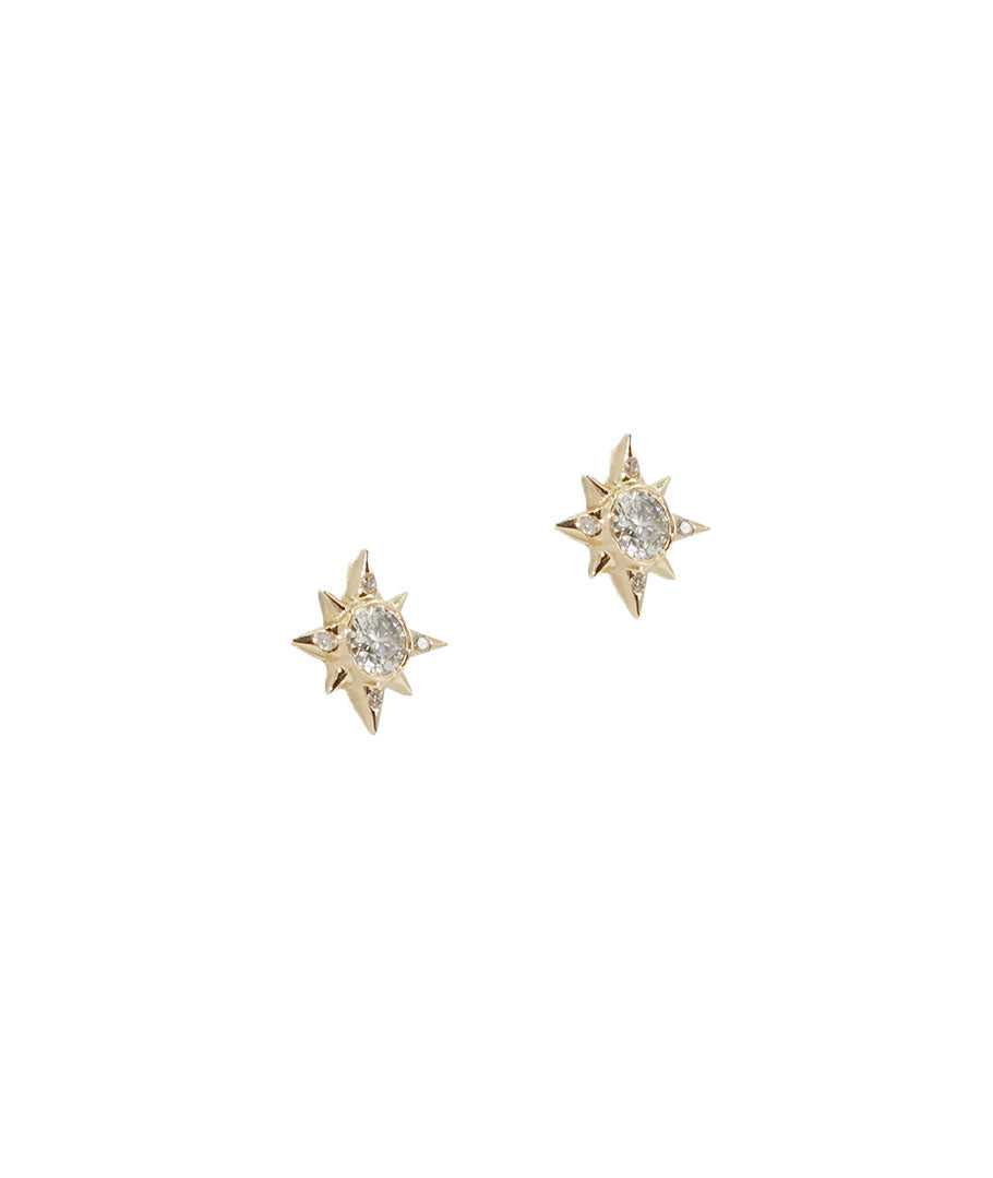 10kt-yellow-gold-diamond-star-stud-earrings